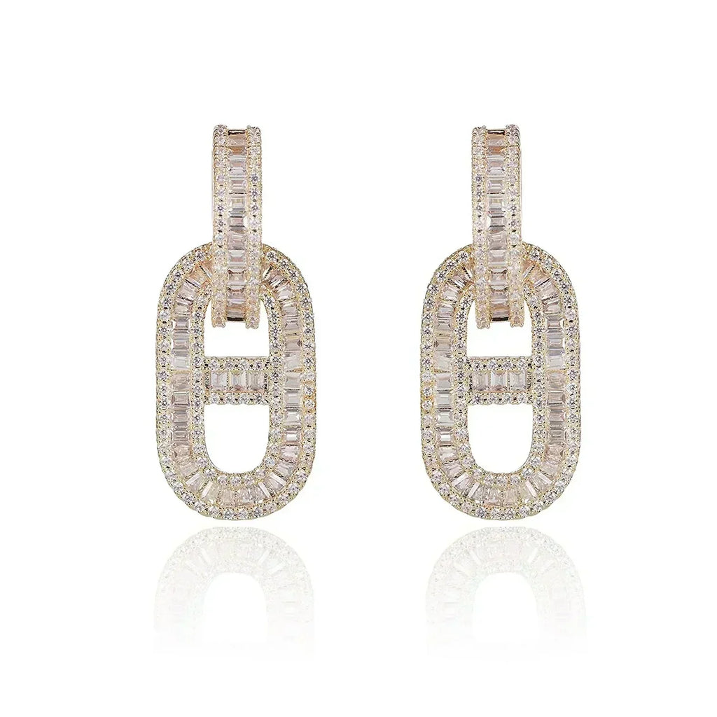 Hermes Diamonds 18K Gold Earrings